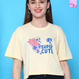 Dreambe Women Typography 2 Wonder Woman Printed Fusion Applique T-shirt-image-74