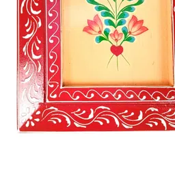 apka mart Wooden Floral Matte Hall Wall Hanging 38 cm image 4