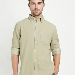 GANT Men Relaxed Fit Textured Button-Down Collar Pure Cotton Casual Shirt-image-25