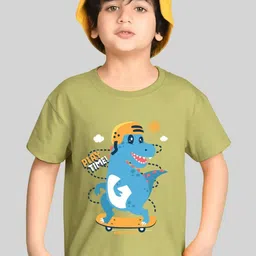 Kiddy Viddy Boys Graphic Printed Round Neck T-shirt-picture-14