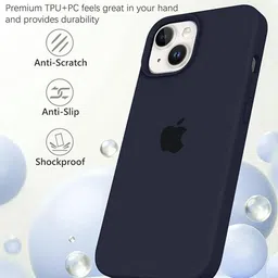 TREEMODA Solid iPhone 14 Impact Resistant Back Case image 3