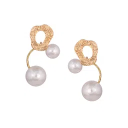 Raf the label Gold-Plated Contemporary Drop Earrings-image-4