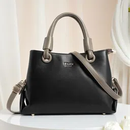 Exotic PU Shopper Satchel with Tasselled-image-46