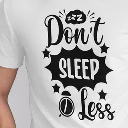 Seekbuylove Typography Printed Round Neck T-shirt image 2