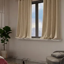 Stoa Paris Date Night Beige Set of 2 Window Curtains-image-15