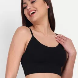 KALP CRAZE Women Pack Of 2 Non-Wired Moisture Wicking Lightly Padded Cotton Workout Bra image 2