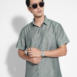 Peregrine by Pantaloons Men Floral Printed Spread Collar Casual Shirt-picture-2