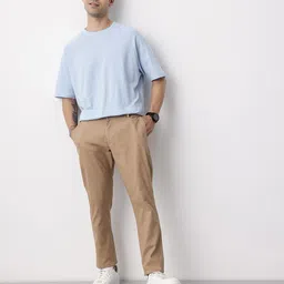 Mast & Harbour Men Cotton Linen Trousers image 3