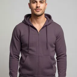 ADRO Men Hooded Front-Open Sweatshirt-picture-33
