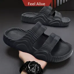 Feel alive Men Pack of 4 Flip Flops image 4