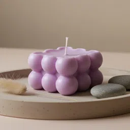 ecotwist Bubble Soy Wax Scented Candle | Designer Candle image 2