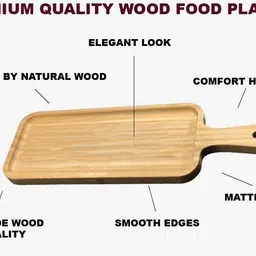 zido Premium_1 Snacks Wood platter B-551_h132 Sizzler Tray image 2