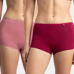 jockey Pack of 2 Women Boy Short Multicolor Panty-picture-24