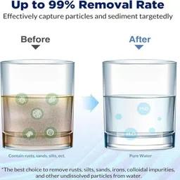 zenwater Kemflo 5 Micron 10-inch pp Spun Filter Candle & Spanner for RO Water Purifiers_1 Solid Filter Cartridge image 4