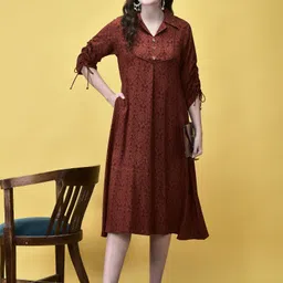 shree - she is special Floral Print Liva Stitched Flared/A-line Gown-picture-18