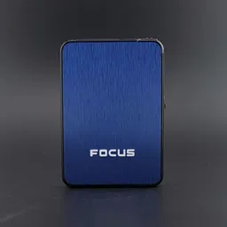 viovi YH003-BL Automatic Dispenser Cigarette Case Box with Lighter Metal Case Holder Pocket Lighter image 5