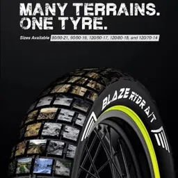 jk tyre 120/70-R14 BLAZE TL 120/70-R14 BLAZE FRONT Front Two Wheeler Tyre image 3