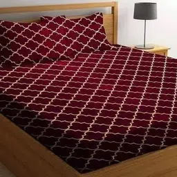 ameyaa Cotton Double Fitted (Elastic) 320 TC Printed Bedsheet-picture-13