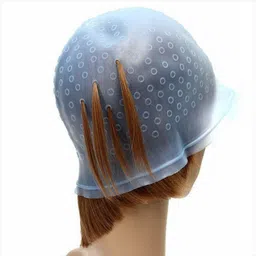 estavito Silicone Reusable Hair Colouring Bleaching Cap With Hook Hair Accessory Set-picture-21