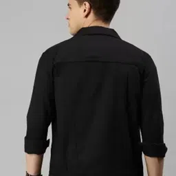 mevan Men Solid Denim Jacket image 2