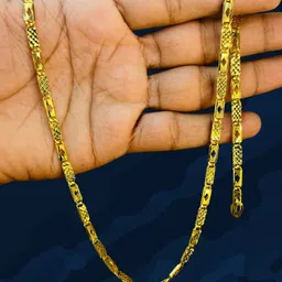 1 gm high quality gold plated men's chain Gold-plated Plated Alloy Chain-image-72