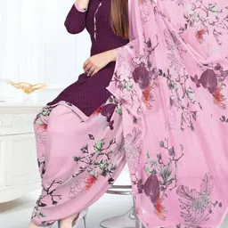 verco Unstitched Crepe Salwar Suit Material Paisley-picture-28