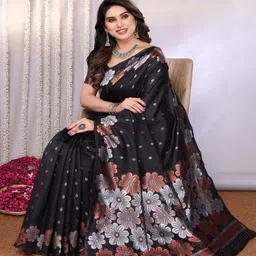 CATCHY FOREVER Woven Design Banarasi Saree image 2