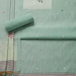 Soch Floral Woven Design Sequinned Chanderi Unstitched Dress Material image 4