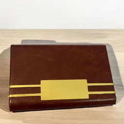 SZN Men Striped Leather Two Fold Wallet-image-14