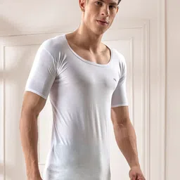 LUX VENUS 
Pack of 6 Men Round Neck Cotton Vest image 3