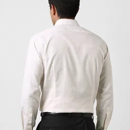 Van Heusen Horizontal Striped Spread Collar Opaque Slim Fit Formal Shirt image 3