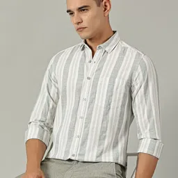 TRIGGER Men Slim Fit Striped Casual Shirt image 3