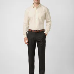 Van Heusen Men Spread Collar Textured Cotton Casual Shirt image 2