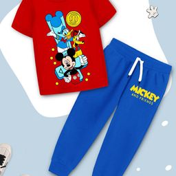 YK Disney Boys Mickey & Friends Printed T-shirt With Trousers-picture-10