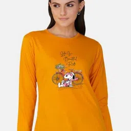 Metronaut Women Pack of 2 Bio Finish Graphic Printed Round Neck Cotton T-shirts image 4