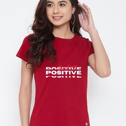 HESHA Women Typography Printed T-shirt-image-70