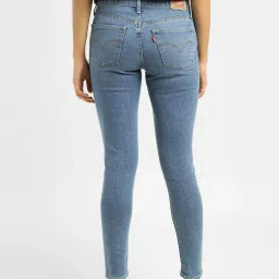 levi's Women's 710 Blue Skinny Fit Mid Rise Jeans image 2
