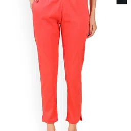 SRISARAS Women Pack Of 2 Mid Rise Slim Fit Trousers-image-26