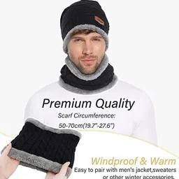 FLEXCYCAP Men Woollen Beanie Cap image 3