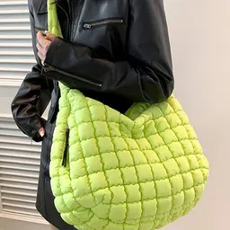 KPOP Women Solid Structured Quilted Shoulder Bag-picture-47