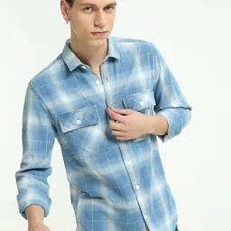 Estilocus Checked Long Sleeves Cotton Shirt image 2