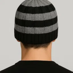 SZN Men Colourblocked Beanie image 2