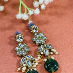 JN HANDICRAFT Women White Earrings image 1