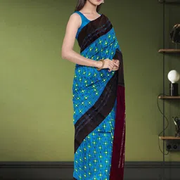 TITHI SAREES Printed Pure Cotton Sambalpuri Saree-picture-33