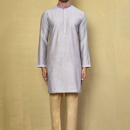 Arihant Rai Sinha Men Embroidered Regular Pure Cotton Kurta with Pyjamas-picture-25
