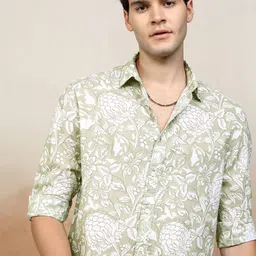 HIGHLANDER Men Floral Opaque Printed Casual Shirt-picture-41