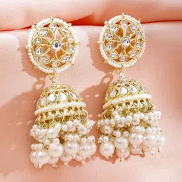 Rubans Dome Shaped Jhumkas Earrings-picture-21