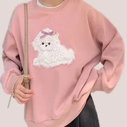 Outzidr Women Embroidered Pullover Sweatshirt-image-21
