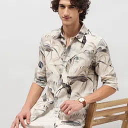 U.S. Polo Assn. Denim Co. Tropical Printed Cotton Linen Casual Shirt-picture-38