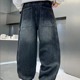 LULU & SKY Boys Wide Leg Mid-Rise Light Fade Stretchable Jeans image 4